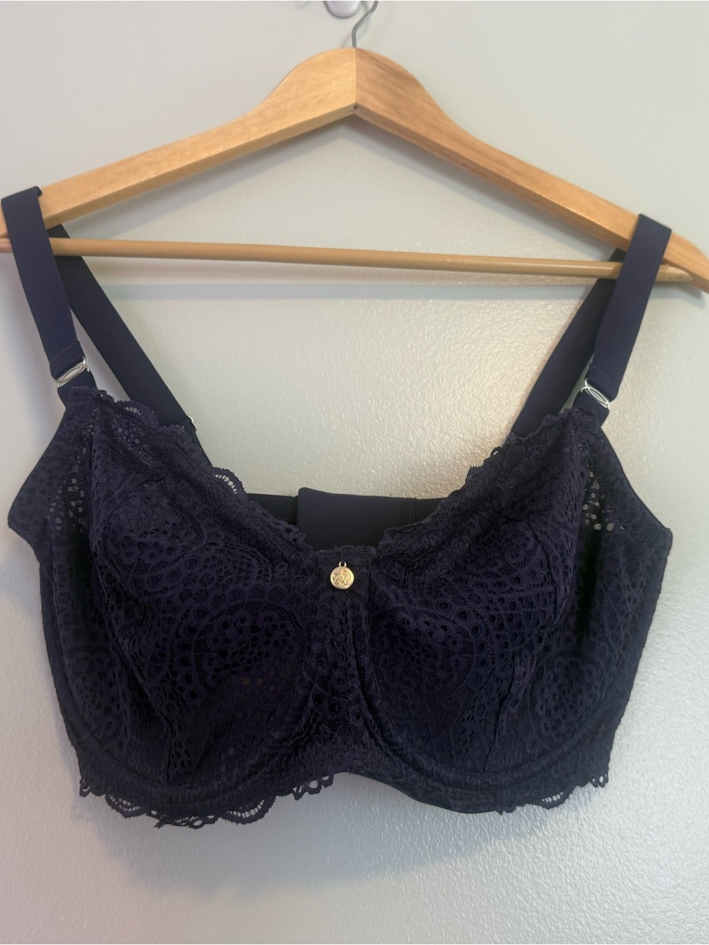 Birdsong Underwire Unlined Bra in Navy